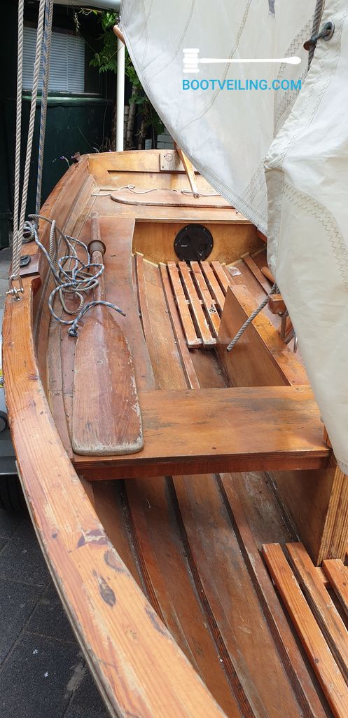 Zwalua - Houten Jol - Open zeilboot te koop - Bootveiling.com